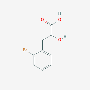 molecular formula C9H9BrO3 B7941958 3-(2-Bromophenyl)-2-hydroxypropanoic acid 