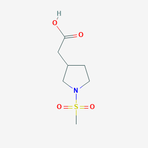 [1-(Methylsulfonyl)pyrrolidin-3-yl)acetic acid
