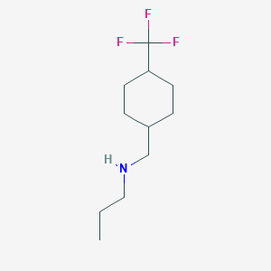 molecular formula C11H20F3N B7942009 Propyl({[4-(trifluoromethyl)cyclohexyl]methyl})amine 