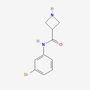 molecular formula C10H11BrN2O B7942043 Azetidine-3-carboxylic acid (3-bromo-phenyl)-amide 