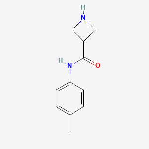 molecular formula C11H14N2O B7942049 Azetidine-3-carboxylic acid p-tolylamide 