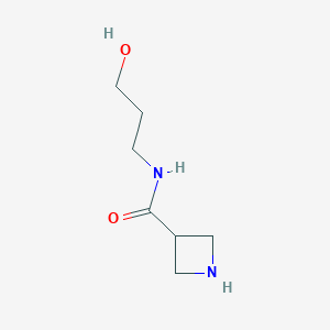 molecular formula C7H14N2O2 B7942060 N-(3-hydroxypropyl)azetidine-3-carboxamide 