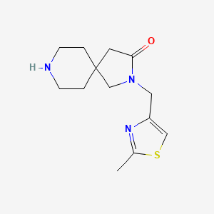 molecular formula C13H19N3OS B7942073 2-((2-Methylthiazol-4-yl)methyl)-2,8-diazaspiro[4.5]decan-3-one 