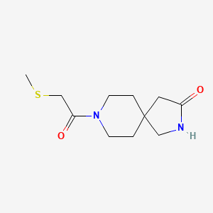 8-(2-(Methylthio)acetyl)-2,8-diazaspiro[4.5]decan-3-one