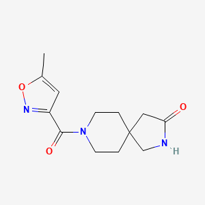molecular formula C13H17N3O3 B7942085 8-(5-Methylisoxazole-3-carbonyl)-2,8-diazaspiro[4.5]decan-3-one 