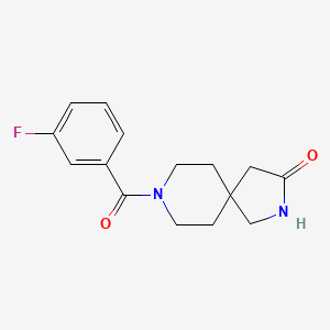 8-(3-Fluorobenzoyl)-2,8-diazaspiro[4.5]decan-3-one