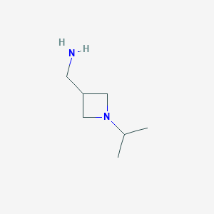 molecular formula C7H16N2 B7942150 [1-(Propan-2-yl)azetidin-3-yl]methanamine 