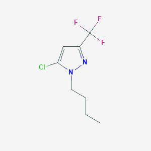 molecular formula C8H10ClF3N2 B7942159 1-Butyl-5-chloro-3-(trifluoromethyl)-1h-pyrazole 