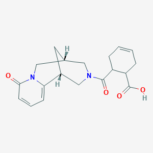 6-((1S,5R)-8-oxo-2,3,4,5,6,8-hexahydro-1H-1,5-methanopyrido[1,2-a][1,5]diazocine-3-carbonyl)cyclohex-3-enecarboxylic acid