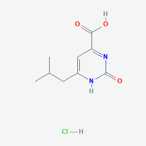 molecular formula C9H13ClN2O3 B7942204 6-Isobutyl-2-oxo-1,2-dihydropyrimidine-4-carboxylic acid hydrochloride 