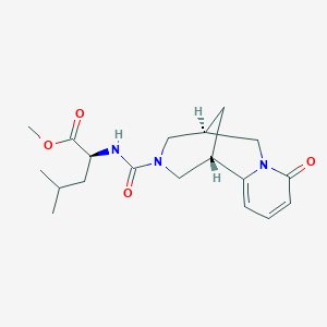 molecular formula C19H27N3O4 B7942224 methyl (2S)-4-methyl-2-[[(1S,9S)-6-oxo-7,11-diazatricyclo[7.3.1.02,7]trideca-2,4-diene-11-carbonyl]amino]pentanoate 
