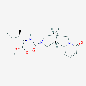 methyl (2S,3R)-3-methyl-2-[[(1S,9S)-6-oxo-7,11-diazatricyclo[7.3.1.02,7]trideca-2,4-diene-11-carbonyl]amino]pentanoate