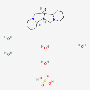 (1R,9R,10R)-7,15-diazatetracyclo[7.7.1.02,7.010,15]heptadecane;sulfuric acid;pentahydrate