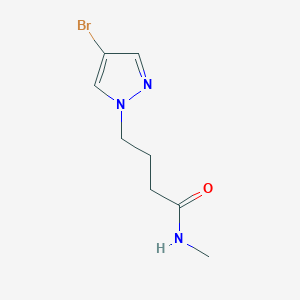 molecular formula C8H12BrN3O B7942267 4-(4-Bromo-1H-pyrazol-1-yl)-N-methylbutanamide 