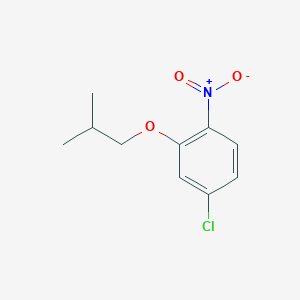 molecular formula C10H12ClNO3 B7942283 4-Chloro-2-(2-methylpropoxy)-1-nitrobenzene 