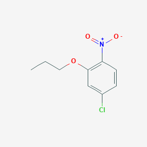 molecular formula C9H10ClNO3 B7942291 4-Chloro-1-nitro-2-propoxybenzene 