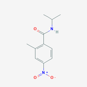 molecular formula C11H14N2O3 B7942375 2-methyl-4-nitro-N-propan-2-ylbenzamide 
