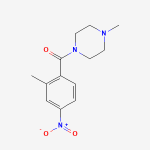 molecular formula C13H17N3O3 B7942380 (2-Methyl-4-nitrophenyl)-(4-methylpiperazin-1-yl)methanone 