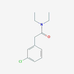 molecular formula C12H16ClNO B7942469 2-(3-chlorophenyl)-N,N-diethylacetamide 