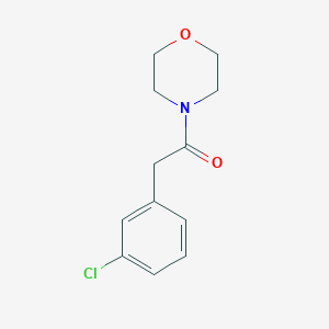 molecular formula C12H14ClNO2 B7942481 1-Morpholino-2-(3-chlorophenyl)ethanone 