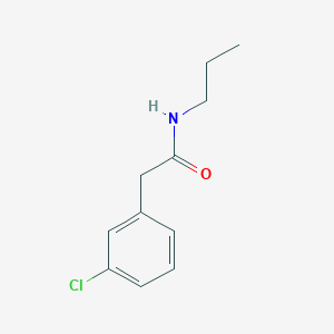 molecular formula C11H14ClNO B7942488 2-(3-chlorophenyl)-N-propylacetamide 