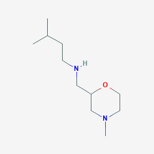 molecular formula C11H24N2O B7942504 (3-Methylbutyl)[(4-methylmorpholin-2-yl)methyl]amine 