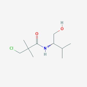 N-[(1S)-1-(Hydroxymethyl)-2-methylpropyl]-2,2-dimethyl-3-chloropropionamide