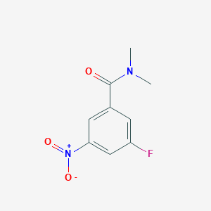 molecular formula C9H9FN2O3 B7942539 3-Fluoro-N,N-dimethyl-5-nitrobenzamide 