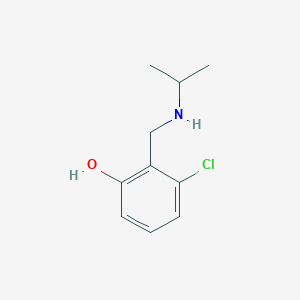molecular formula C10H14ClNO B7942570 3-Chloro-2-([(propan-2-yl)amino]methyl)phenol 