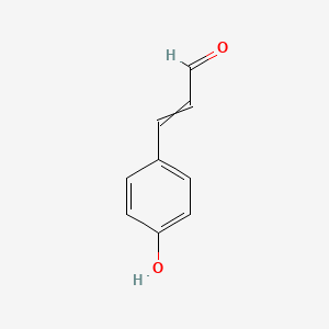 molecular formula C9H8O2 B7942582 3-(4-Hydroxyphenyl)prop-2-enal 