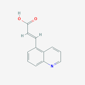 molecular formula C12H9NO2 B7942585 (E)-3-(Quinolin-5-YL)acrylic acid 