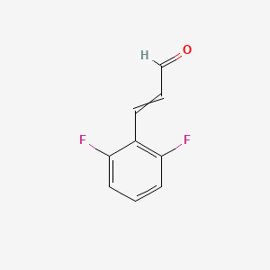 molecular formula C9H6F2O B7942592 2-Propenal, 3-(2,6-difluorophenyl)- 