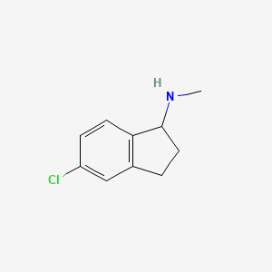 molecular formula C10H12ClN B7942627 (5-Chloro-indan-1-yl)-methyl-amine 