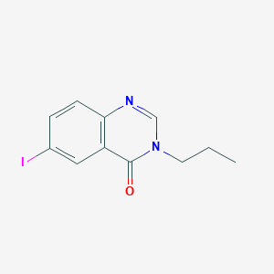 molecular formula C11H11IN2O B7942630 6-Iodo-3-propylquinazolin-4(3H)-one 