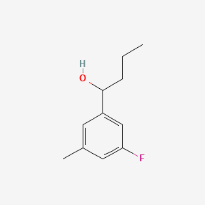 molecular formula C11H15FO B7942645 1-(3-Fluoro-5-methylphenyl)-1-butanol 