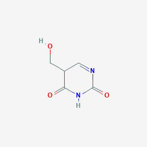 molecular formula C5H6N2O3 B7942742 5-(hydroxymethyl)-5H-pyrimidine-2,4-dione 