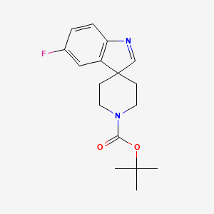 molecular formula C17H21FN2O2 B7942763 Tert-butyl-5-fluorospiro[indole-3,4'-piperidine]-1'-carboxylate 