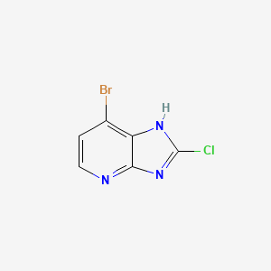 molecular formula C6H3BrClN3 B7942843 7-Bromo-2-chloro-3H-imidazo[4,5-b]pyridine 