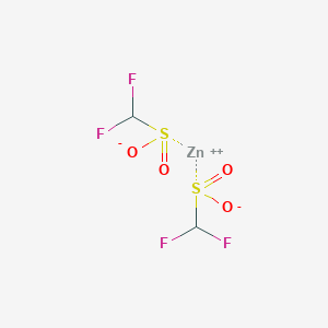 molecular formula C2H2F4O4S2Zn B7942862 Zn(SO2CF2H)2 