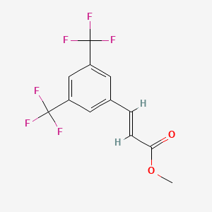 molecular formula C12H8F6O2 B7942867 3,5-Bis(trifluoromethyl)cinnamic acid methyl ester CAS No. 705250-77-7