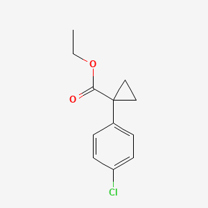 molecular formula C12H13ClO2 B7942882 Ethyl 1-(4-chlorophenyl)cyclopropanecarboxylate 