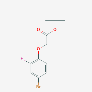 molecular formula C12H14BrFO3 B7942889 Tert-butyl 2-(4-bromo-2-fluorophenoxy)acetate 