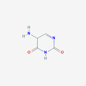 molecular formula C4H5N3O2 B7942938 5-amino-5H-pyrimidine-2,4-dione 