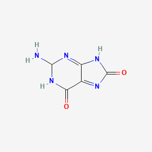 molecular formula C5H5N5O2 B7942946 2-amino-8-hydroxy-1,2-dihydro-6H-purin-6-one 