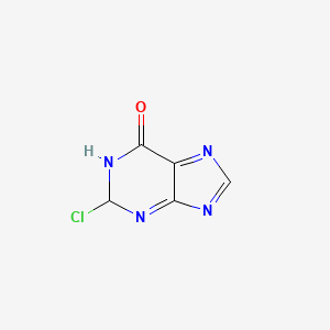 molecular formula C5H3ClN4O B7942950 2-chloro-1,2-dihydro-6H-purin-6-one 