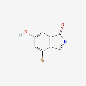 molecular formula C8H4BrNO2 B7943011 4-Bromo-6-hydroxyisoindol-1-one 