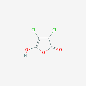 molecular formula C4H2Cl2O3 B7943032 3,4-dichloro-5-hydroxy-3H-furan-2-one 