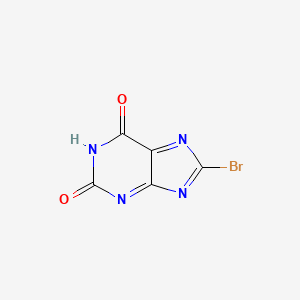 molecular formula C5HBrN4O2 B7943045 8-Bromopurine-2,6-dione 