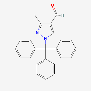 molecular formula C24H20N2O B7943121 3-Methyl-1-tritylpyrazole-4-carbaldehyde 