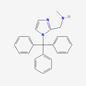 molecular formula C24H23N3 B7943129 N-methyl-1-(1-tritylimidazol-2-yl)methanamine 